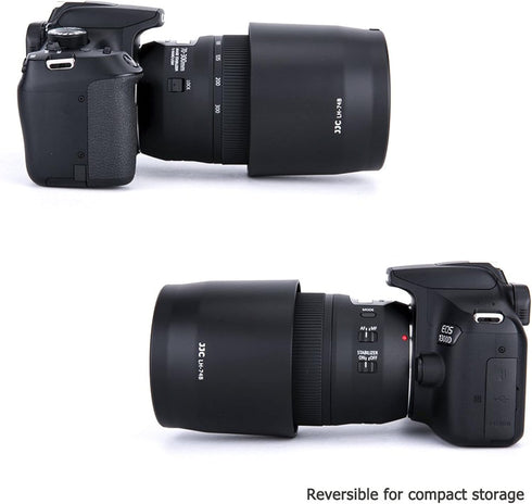 JJC Dedicated Lens Hood Shade Protector for Canon RF 100-400mm F5.6-8 is USM & EF 70-300mm f/4-5.6 is II USM Lens Replaces Canon ET-74B Lens Hood ...