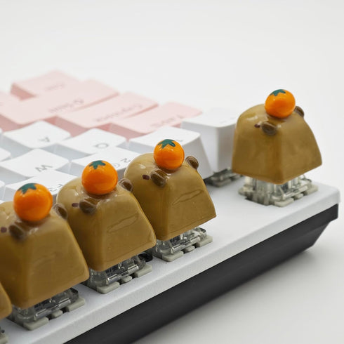 Cartoon Capybara Keycap,Custom 3D Handmade Clay Artisan ESC Keycap,Cute Keycaps Personalized Replacement Key Caps for Cherry MX Mechanical Gaming ...