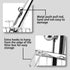 Cat Litter Scoop, Stainless Steel Cat Litter Scoop,Poop Scoop, Deep Shovel, Long Handle, Poop Sifting,Litter Box Scooper-Suitable for Litter Box (...