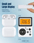 PRUNUS Pocket AM FM Radio Portable with Stereo Earphone, Battery Operated Radio by 2 AAA, Manual Preset, Large Screen, Lock Key Walkman Radio, Sle...