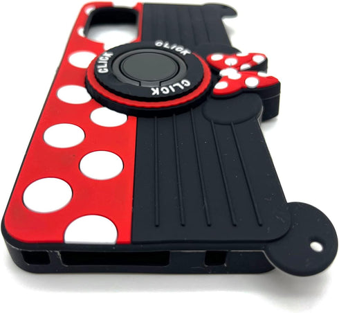 for Moto G Stylus 5G 2022 Case Cute 3D Camera with Rotating Ring Grip Holder Kickstand Lanyard Teens Girls Women Soft Silicone Rubber Cover for Mo...