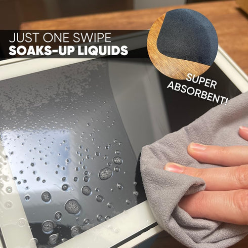 Premium Lens Screen Cleaning Cloth by Microfiber Wholesale | Black | 8”x8” | 10pk | Soft Microfiber Suede | Compact Size Reusable | No Lint Scratc...