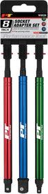 Performance Tool W9036 3-Piece 8-Inch Socket Adapter Set for Versatile and Convenient Socket Access...