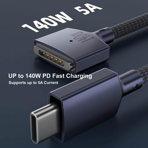 140W USB-C to Magnetic 3 Cable,Compatible with Mac Book Pro 2021 M1 Pro, Air 2022 M2,Mac Book Pro 2023 M2 Pro & Max Chip 14" 16", Safe 3 Cable -6....