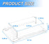 Clear Index Card Storage Holder for Desk, Acrylic Small Cards Holders Postcard Stand Display Rack, Fit 3" x 5" Cards...