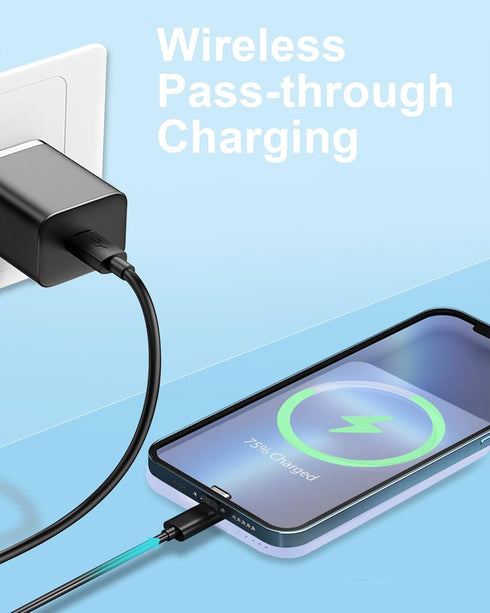 Miady Magnetic Wireless Portable Charger 5000mAh, USB C PD 20W Fast Charging Power Bank, Magnetic Battery Compatible with iPhone 14, 14 Pro, 14 Pr...