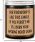 Homsolver Funny Scented Soy Candle Gifts, Our Friendship F Candle - Premium Lavender Scent, Best Friend Birthday Christmas Gifts for Women Friends...