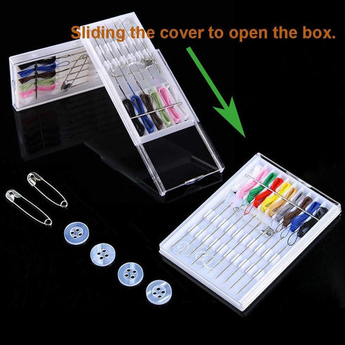 Y-Axis 2 Boxes Home and Travel Quick Fix Sewing Kit Pre-Threaded Needle Kit...