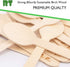RT- Disposable Wooden Tableware Wooden Spoon /Wooden Ice Cream Spoons ,Natural Environmental Protection 4.3 Inches 200 Pieces Package...