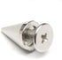 RUBYCA 100 Sets 10MM Silver Color Bullet Cone Spike and Stud Metal Screw Back for DIY Leather-Craft...