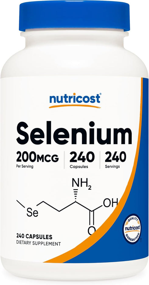 Nutricost Selenium 200mcg, 240 Vegetarian Capsules, Non-GMO, Gluten Free L-Selenomethionine...