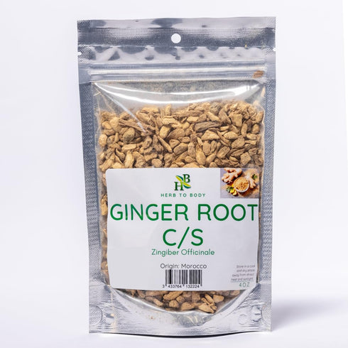 Herb To Body Ginger Root C/S | Cut & Sifted | Zingiber Officinale | Wildcrafted | 4oz...