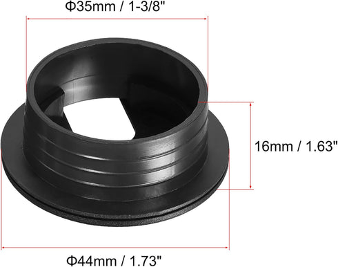 1Pc Black Desk Cable Wire Grommet Cord, PC Computer Desk Plastic Grommet Cord, Tidy Cable Hole Cover Organizers Grommet Kits Grommets (38 mm/ 1.5 ...