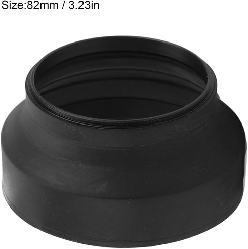 77mm Rubber Lens Hood, Lens Hood 3 In1 Universal Collapsible Camera Lens Hood with 3 Different Adjustable States (82mm)...