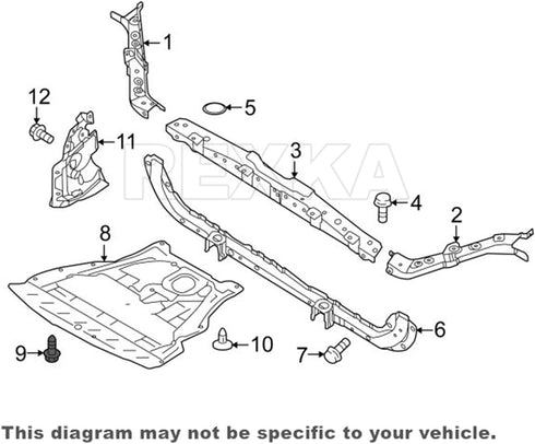 Rexka 25pcs Splash Shield Under Cover Mud Guard Wheelhouse Liner Bumper Cover Push Type Retainer Clip for Nissan 01553-09241 240SX Maxima Subaru F...