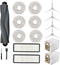 15PC Accessories Parts Compatible with Dreametech L10s Ultra, Auxiliary Cleaning Kit, Replacement Parts Includes 1 Main Brush, 4 Side Brushes, 2 F...