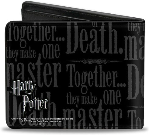 Buckle-Down Men's Wallet Together...they Make On Master Of Death./deathly Hall Accessory, -Multi, One Size...