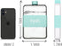 | 15oz Flat Water Bottle For Purse & Flexible Cleaning Brush | BPA Free Square Water Bottle | Leak/Drop Proof Slim Water Bottles For Travel, small...