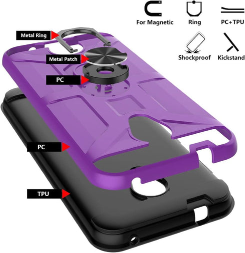 Jeylly for Coolpad Legacy SR Case, for Coolpad Legacy S Cover Heavy Duty Shockproof Dual Layer Hard PC Soft TPU, Protective Phone Case with Magnet...