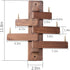 Can swing Wood Coat Rack Wall Hooks, Wood Wall hooks Made of pure solid Black Walnut, Robust, beautiful and personalized Wall mounted Rack (Swivel...