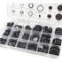 XINGYHENG 125Pcs 18 Sizes Rubber Grommets Eyelet Ring Gasket Repair Box Washer Seal Assortment Set for Plumbing Automotive General Repair...