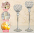 VINCIGANT Silver Crystal Votive Candle Holders Set of 2 for Table Centerpieces, Wedding Dinning Room Table Tealight Candle Stand,Christmas Housewa...
