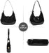 Didida Y2K Moon Bag Women's Crescent Shoulder Bag Retro Handbags Top Handle Patent Leather Cute Small Underarm Bag...