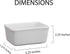 HIC Kitchen Sugar Packet Holder, Fine Porcelain...