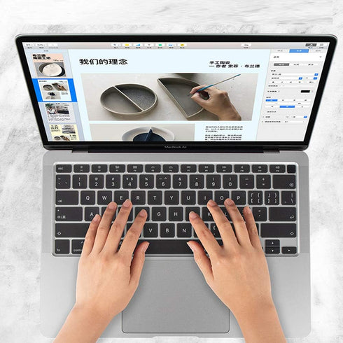 Ultra Thin Clear Keyboard Cover Protector Soft TPU Keyboard Skin for MacBook Air 13 inch Model A2237 A2179...