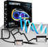 LEADTOPS Flexible LED Strip 2 Pcs 24 Inch Dual Color Headlight Surface Tube White & Amber Daytime Running Waterproof Switchback Sequential Lamp Tu...