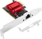 2.5Gb Network Card PCIe Realtek RTL8125B Chip 2500/1000/100Mbps 2.5GBase-T Network Adapter RJ45 LAN Support PXE pour Windows/Linux/MAC...