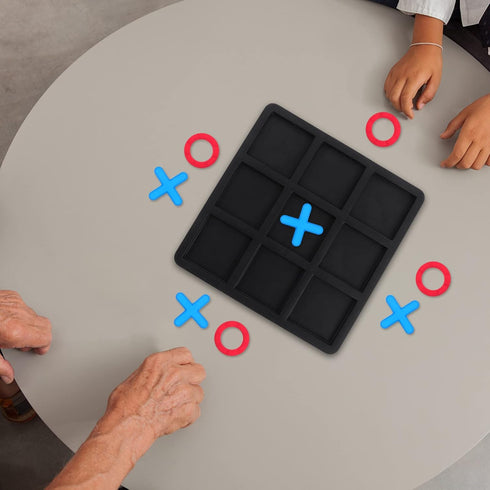 Toe Game Board 2 Boxes Noughts and Crosses Game Kids Toe Game Strategy Board Game for Kids Adult...