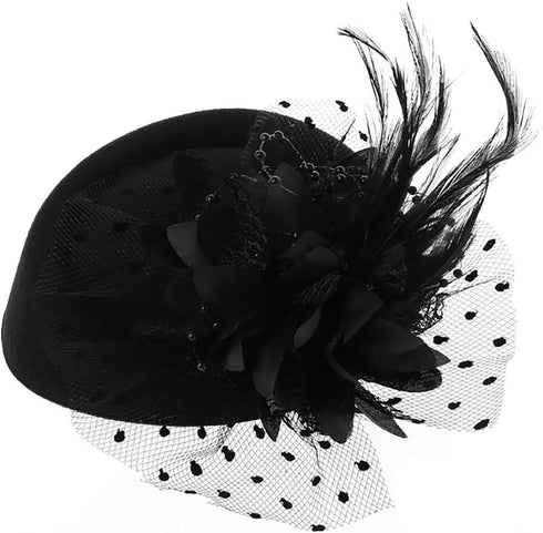 Fascinators Hats 20s 50s Hat Pillbox Hat Tea Hats Kentucky Derby Fascinators Cocktail Tea Party Headwear for Girl and Women...