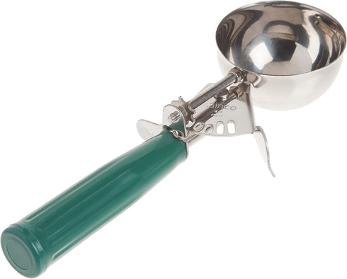 Winco ICD-12 No.12 Ice Cream Disher with Plastic Handle, Green...