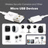 16.4ft 5M Power Extension Cable for Wyze Cam, YI Camera, Nest Cam, Blink, Netvue, Kasa Cam, Cloud Camera, Furbo Dog, Arlo Q, USB to Micro USB Exte...