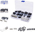CHENBO 620pcs 2.54mm/0.1" Connectors Wire Jumper Cable Pin Header Connector Housing Assortment Kit Male Female Crimp Pin Connector Terminal Pitch ...