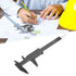 Plastic Vernier Caliper with Double Sided Scale High Accuracy 0.05mm Resolution 150mm for Eyebrow Stencil Makeup Student School Office Home(Black)...
