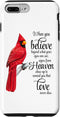 iPhone 7 Plus/8 Plus Cardinal Red Bird Sign from Heaven Angel Case...