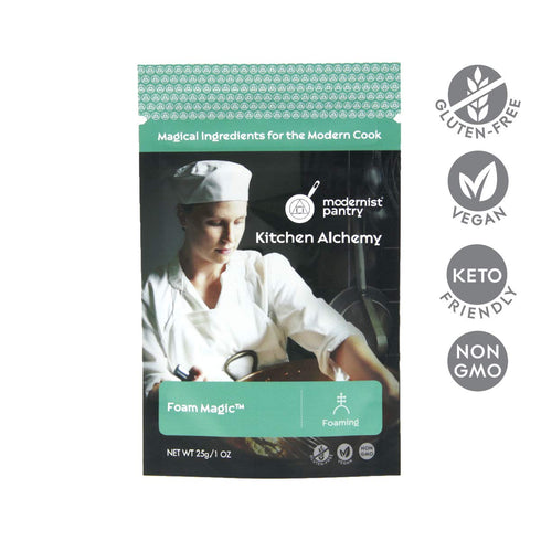 Foam Magic™ ? Non-GMO Gluten-Free Vegan - 25g/1oz (Create stable hot or cold culinary foams from most liquids)...