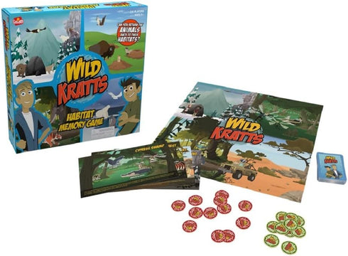 Goliath Wild Kratts Habitat Memory Game - Classic Memory Gameplay with Creative Storytelling - Learn Animal Facts While You Play, Ages 5 and Up, 2...