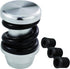 Gear Shifter Knob Spring Car Shift Stick Handle Aluminum for Most Manual Automatic Vehicles (Silver Black)...