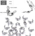 800 Pcs Jewelry Making Accessories Set with 100 Pieces Lobster Claw Clasp 200 Pieces Bead Tips Knot Covers and 500 Pieces Open Jump Ring Connector...