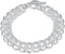 Fashion Sterling Silver 2 Layers Twisted Link Chain Bracelet with Diamond Cut Hight Polish Loops,Toggle Button 8" Gift for Women Men Teens...