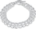 Fashion Sterling Silver 2 Layers Twisted Link Chain Bracelet with Diamond Cut Hight Polish Loops,Toggle Button 8" Gift for Women Men Teens...