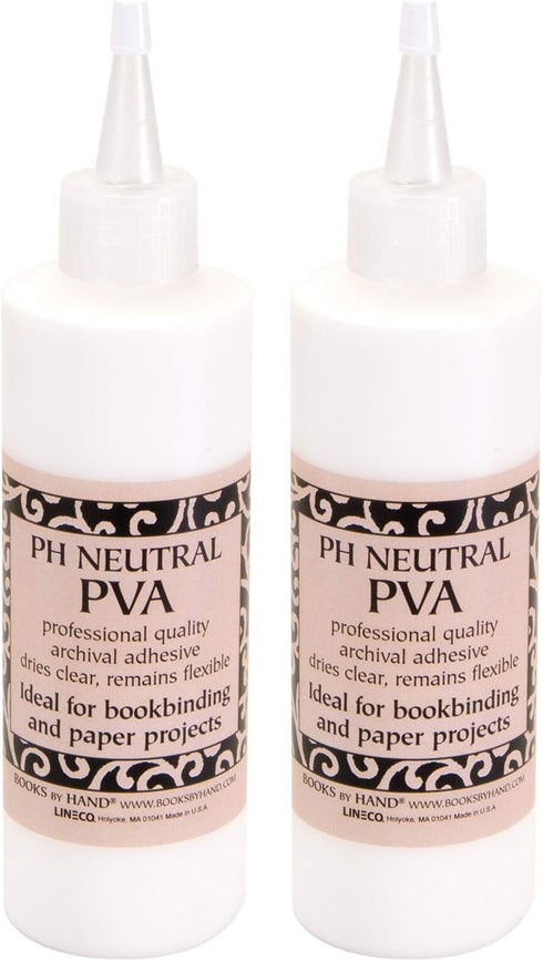 PH Neutral PVA Adhesive, Acid-Free, Water-Soluble, Dries Clear, Archival Quality PVA Formula, for Bookbinding, Book Repair, Framing, Collages, Pap...
