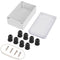 Junction Box 230x150x87mm, ABS Plastic DIY Electrical Project Case with Clear Cover IP65 Waterproof Dustproof Enclosure Grey (9.1"x5.9"x3.4"inch)¡...