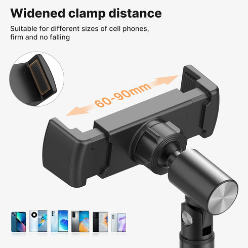 Cell Phone Stand, Ulanzi Height Adjustable Phone Holder, Desk Phone Stand for All Mobile Phone, Desk Phone Holder for iPhone 14/13/12 Pro/XS Max/X...