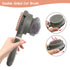 WishLotus Pet Brush, Double Sided Massaging Cat Hair Brush Retractable Self Cleaning Soft Pet Grooming Brush with Comfortable Handle for Grooming ...
