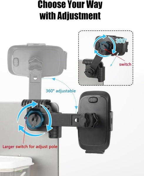 for Tesla Phone Mount Model 3(2024-2017)/Model Y(2024-2020) Universal Car Phone Holder for Tesla Accessories Screen Compatible with iPhone 16 15 1...