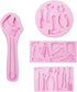Hand Tools Silicone Molds, Construction Tools Fondant Molds, 3D Sugar Chocolate Molds for Cake Decoration Cupcake Topper Cookie Candy Polymer Clay...